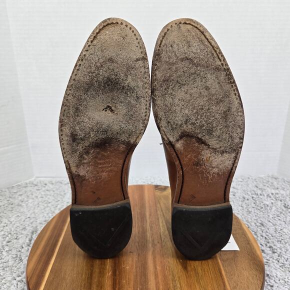 Allen Edmonds Fairfax Brown Wholecut Wingtip Medallion Oxford Dress Shoe Men 10D - Picture 8 of 15